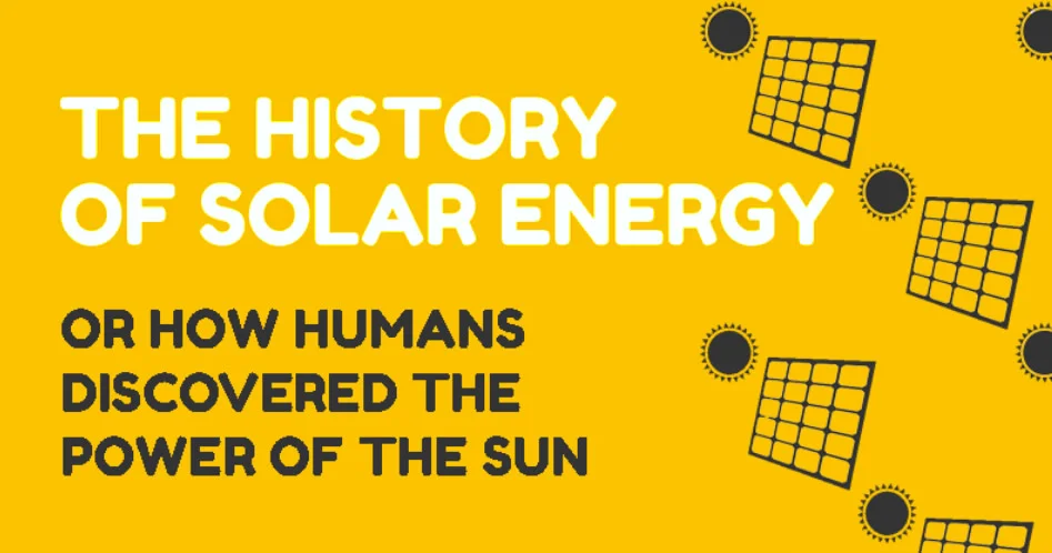 History of Solar Energy infograph